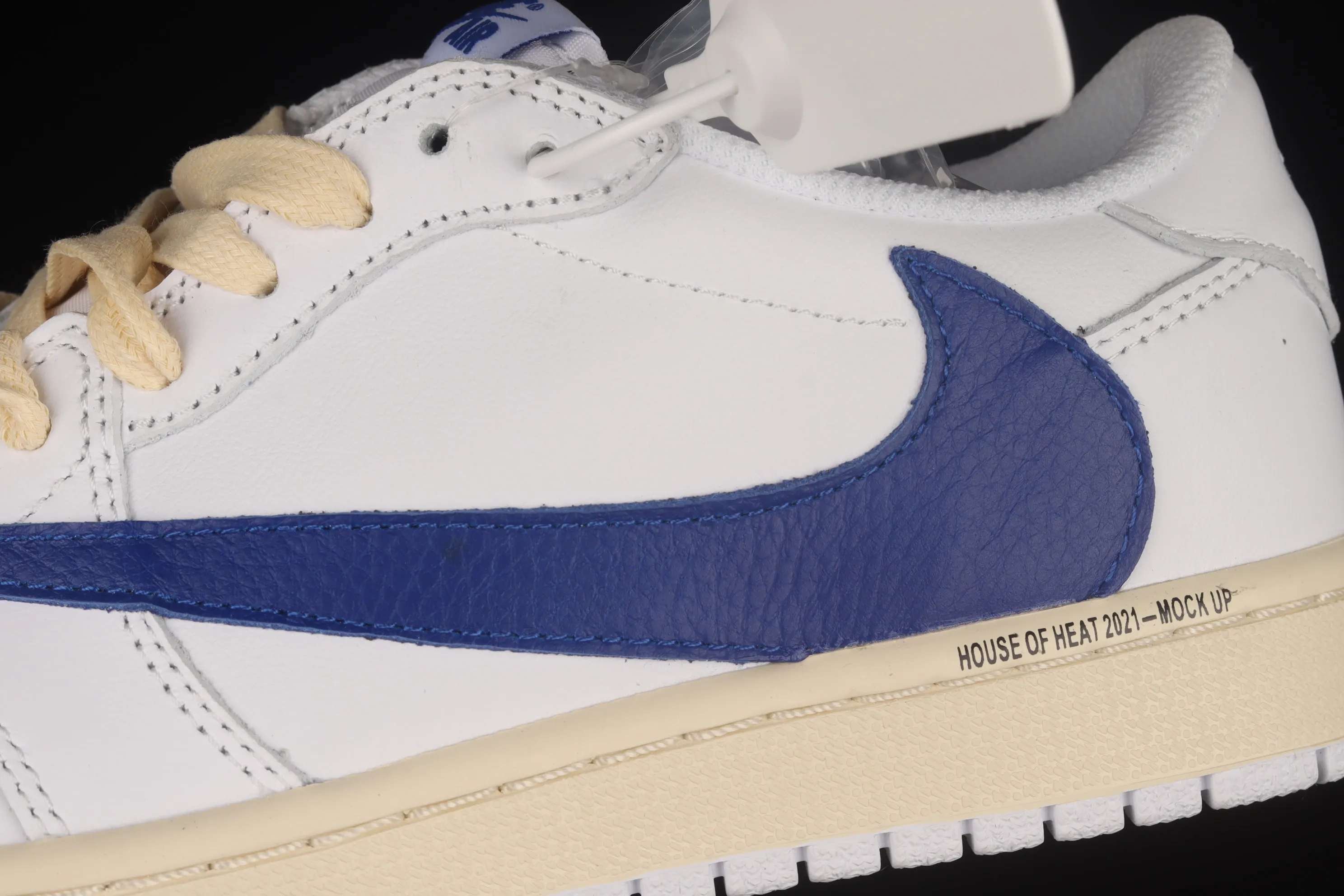 All categories Air Jordan Jordan series basketball shoes Air Jordan 1 Low Travi Scott x Fragment x Air Jordan 1 Low OG SP AJ1 Joe 1 Barb White Yellow Blue DM6839-186